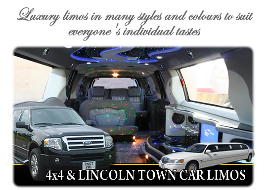 4x4 wedding limousines